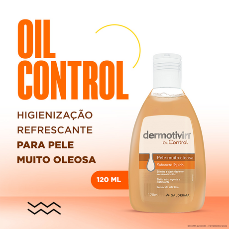 Dermotivin Oil Control Sabonete Líquido 120ml